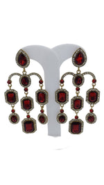 Designer Kundan Stone Studded Jhumka Golden Earrings in Germany