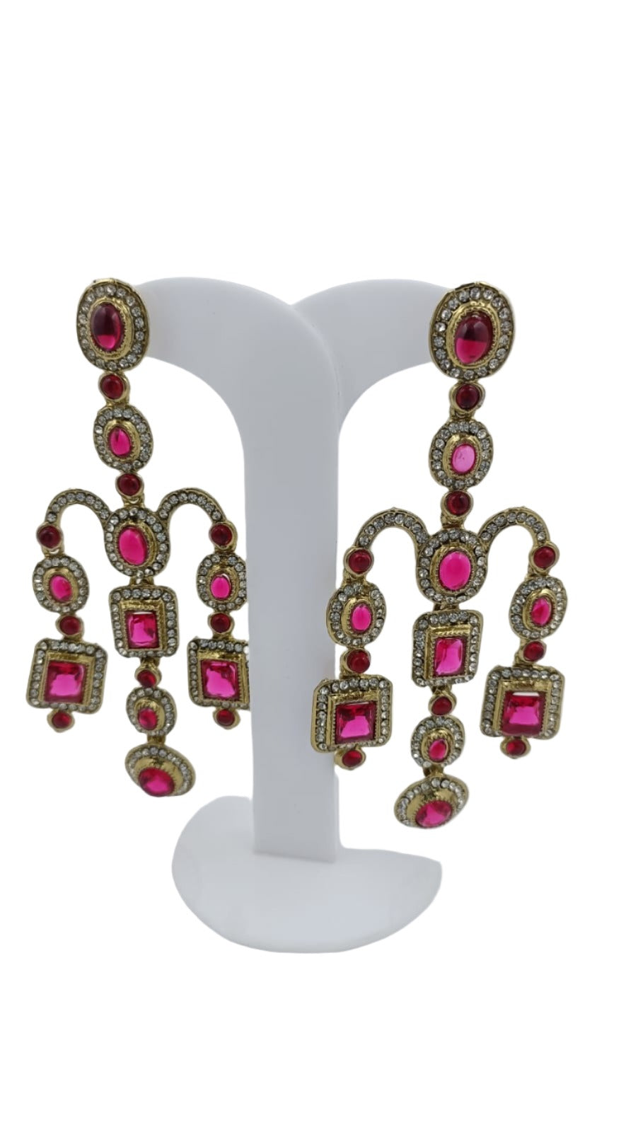 Designer Kundan Stone Studded Jhumka Golden Earrings in Berlin