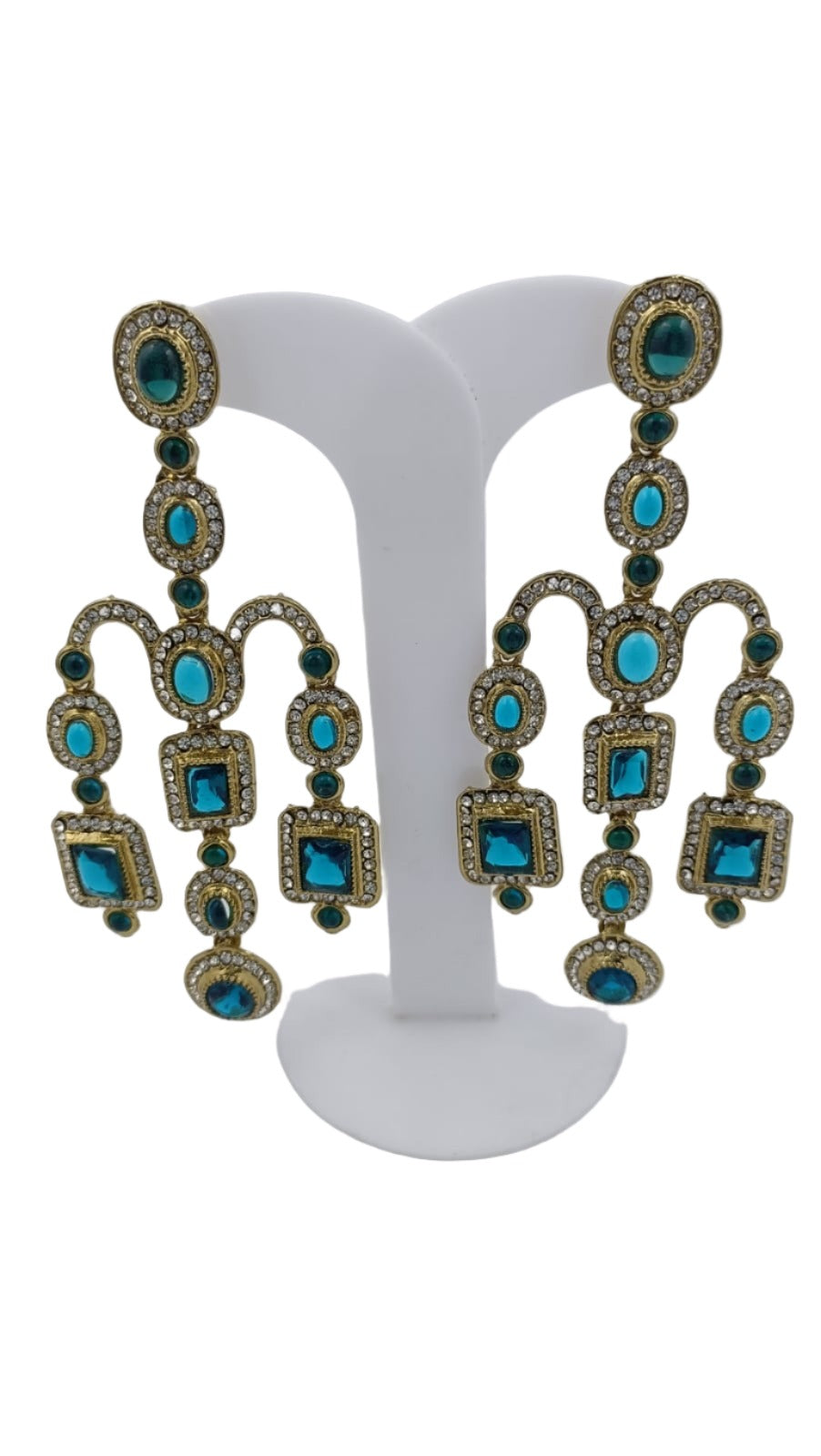 Designer Kundan Stone Studded Jhumka Golden Earrings in Berlin