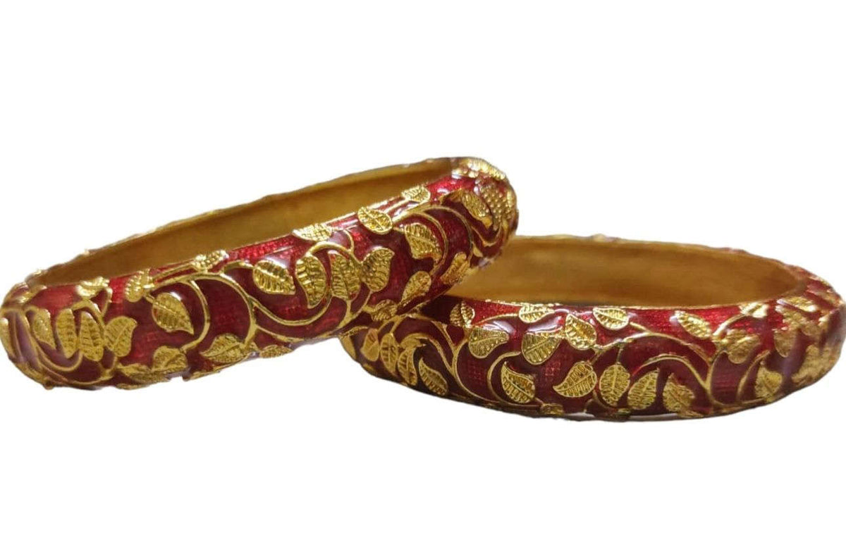 Meenakari Bangles Set of 2 in Germany(Red) Namma Markt