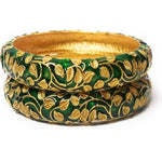 Meenakari Bangles Set of 2 in Germany(Green)