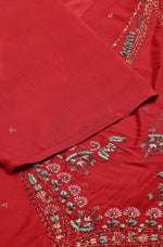 Plus Size Red Glitter Printed Festive kurta With Green Slim Pants And Printed Dupatta in Poland