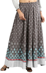 Grey Printed Skirt in Berlin