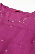 Pink Embroidered kurta With Parallel Pants And Dupatta in Germany