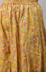 Yellow Embroidered kurta With Culottes And Pink Dupatta in Germany