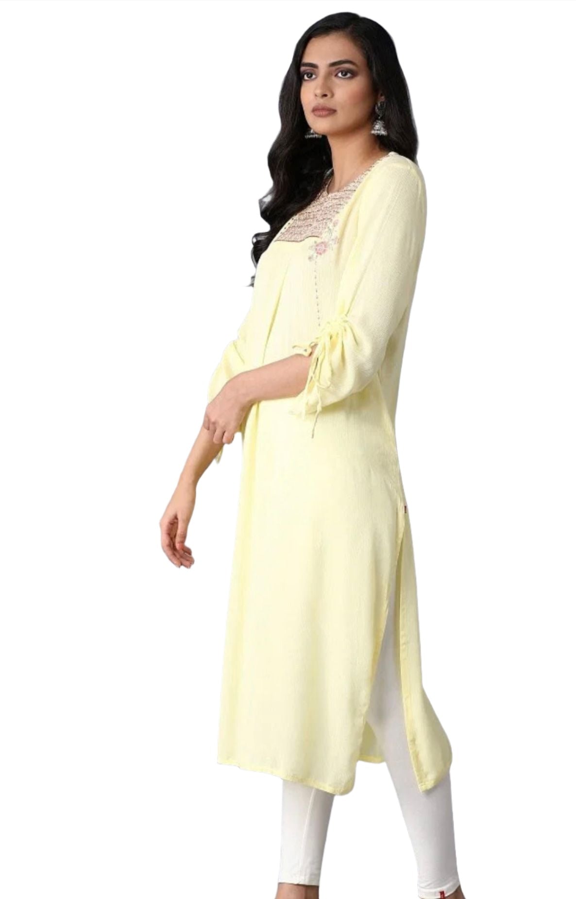 Lemon Yellow Straight kurta in Germany