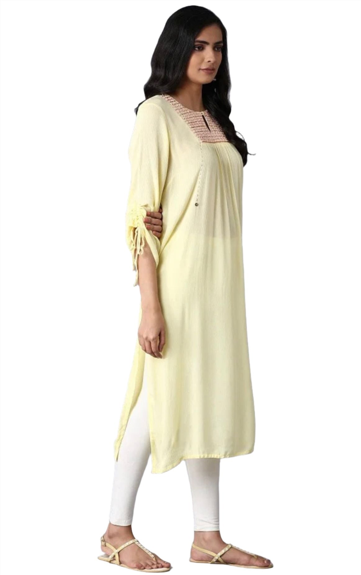 Lemon Yellow Straight kurta in Germany