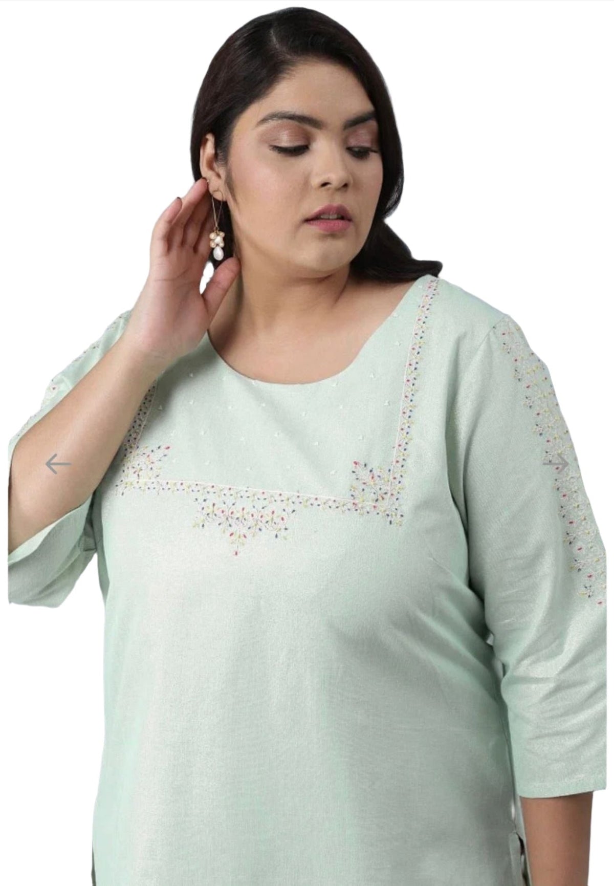 Light Blue Shimmery kurta in Berlin