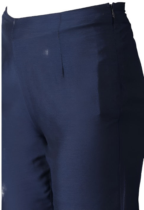 Blue Solid Trouser in Munich