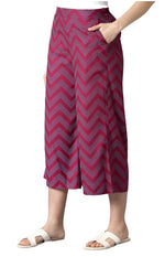Pink Geometric Printed Culottes in Germany