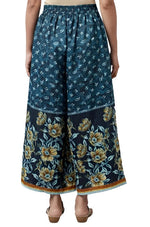 Blue Printed Culottes in Germany