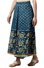 Blue Printed Culottes in Germany