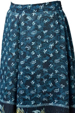 Blue Printed Culottes in Germany