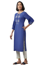 Cobalt Blue Embroidered kurta in Berlin