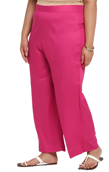 Pink Solid Palazzos in Essen
