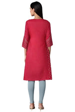 Persian Red Embroidered kurta in Paris