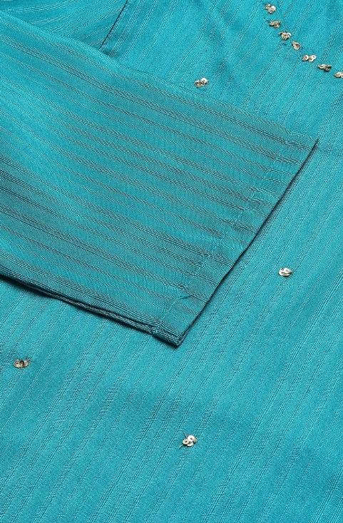 Teal Straight kurta With Sequin Highlight in Germany Namma Markt