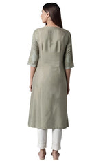 Green Paisley Print kurta In Paris