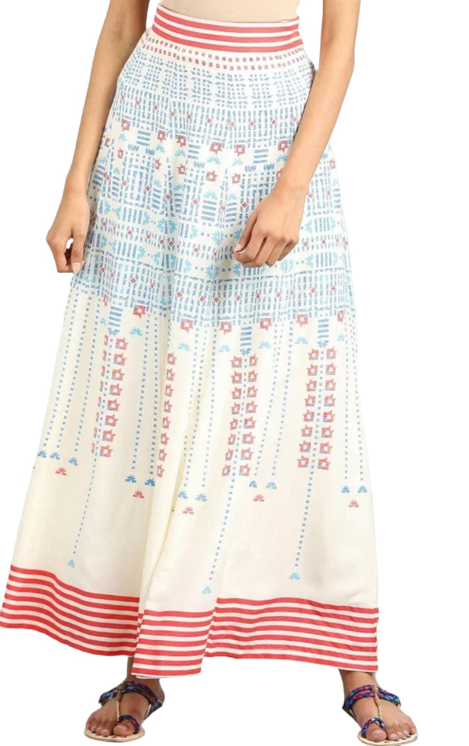 White Printed Skirt in Germany
