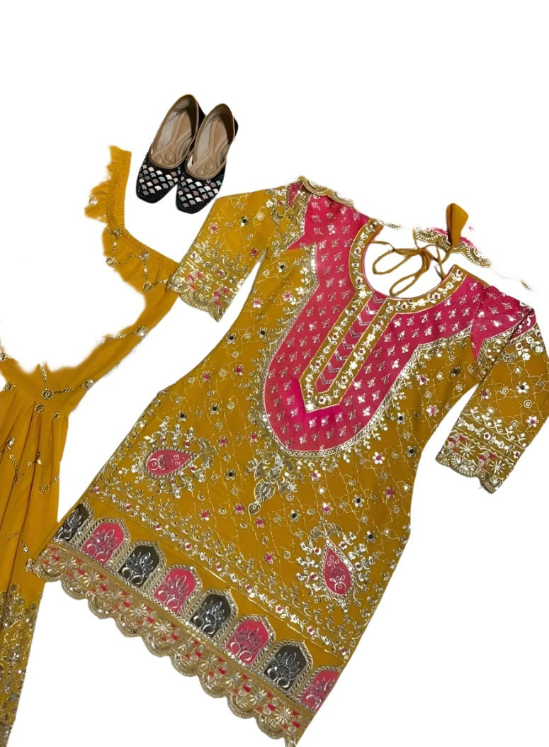 Indian Bollywood Wedding Suit Salwar Kameez Wear Party Designer Pakistani Dress in Belin