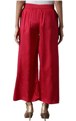 Dark Pink Parallel Pants in Essen