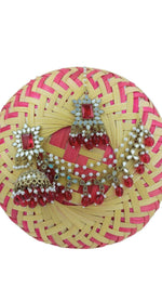 Mirror work Earrings & Maang Tikka set in Germany