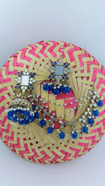 Mirror work Earrings & Maang Tikka set in Germany