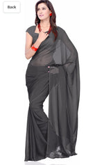Bollywood Plain Georgette Saree in Berlin