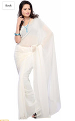 Bollywood Plain Georgette Saree in Berlin