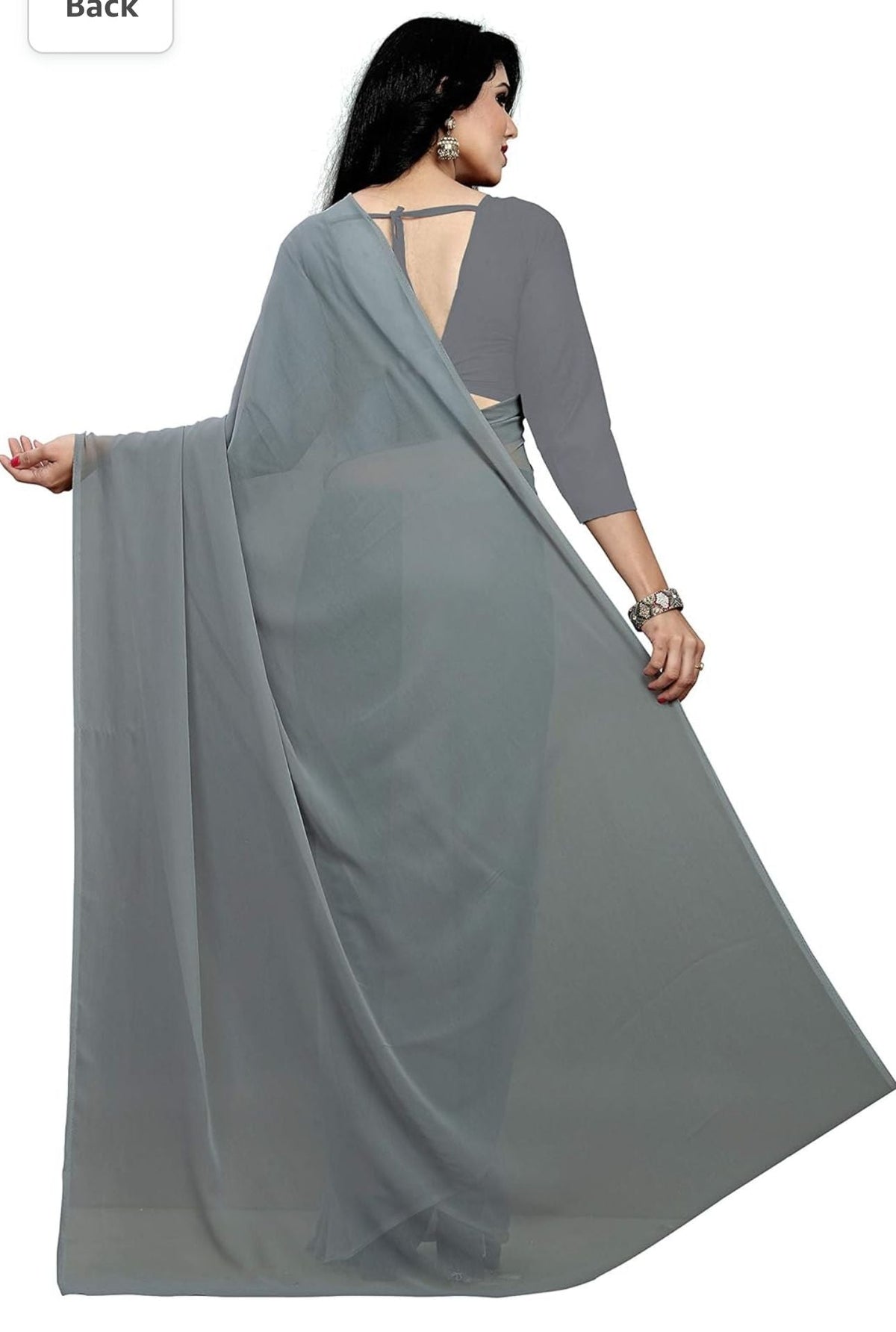 Bollywood Plain Georgette Saree in Berlin