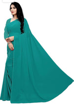 Bollywood Plain Georgette Saree in Berlin