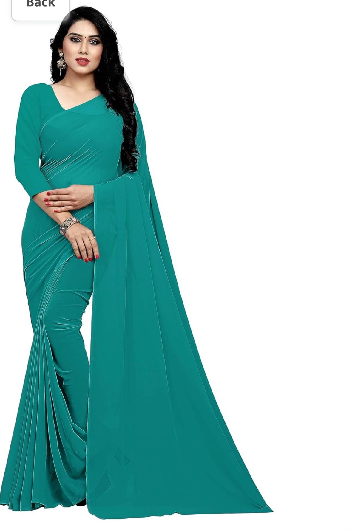 Bollywood Plain Georgette Saree in Berlin