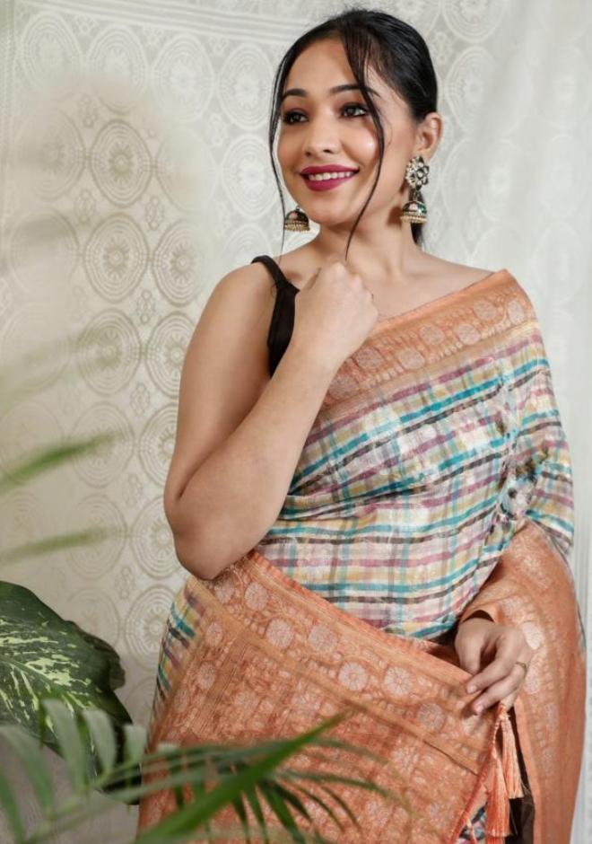 Multicolor Embroidered Silk Sarees in Munich