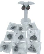 SILVER TONED SUN MOTIF BRASS EARRING in Germany