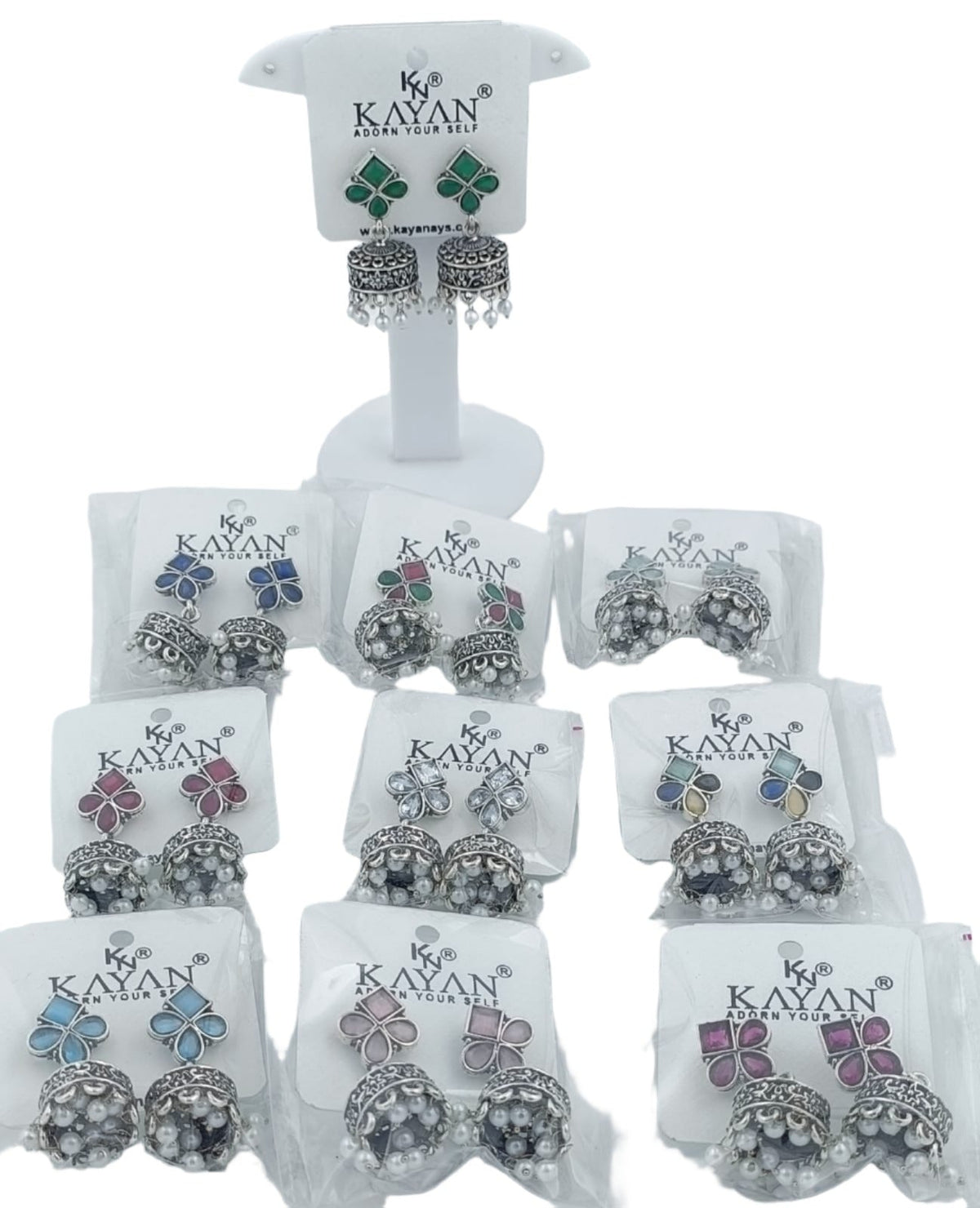Tribal jhumka earrings in Berlin