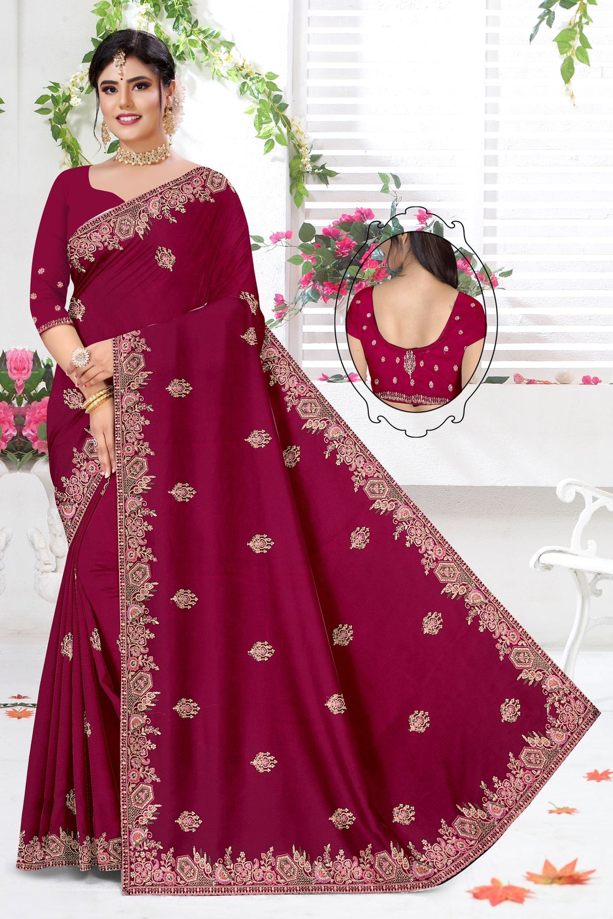 GHUNGHAT GEORGETTE DESIGN SAREE IN GERMANY