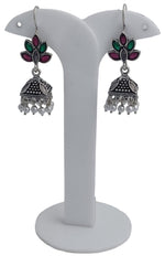 Traditional Oxidized Embellished Jhumki Earrings in Berlin