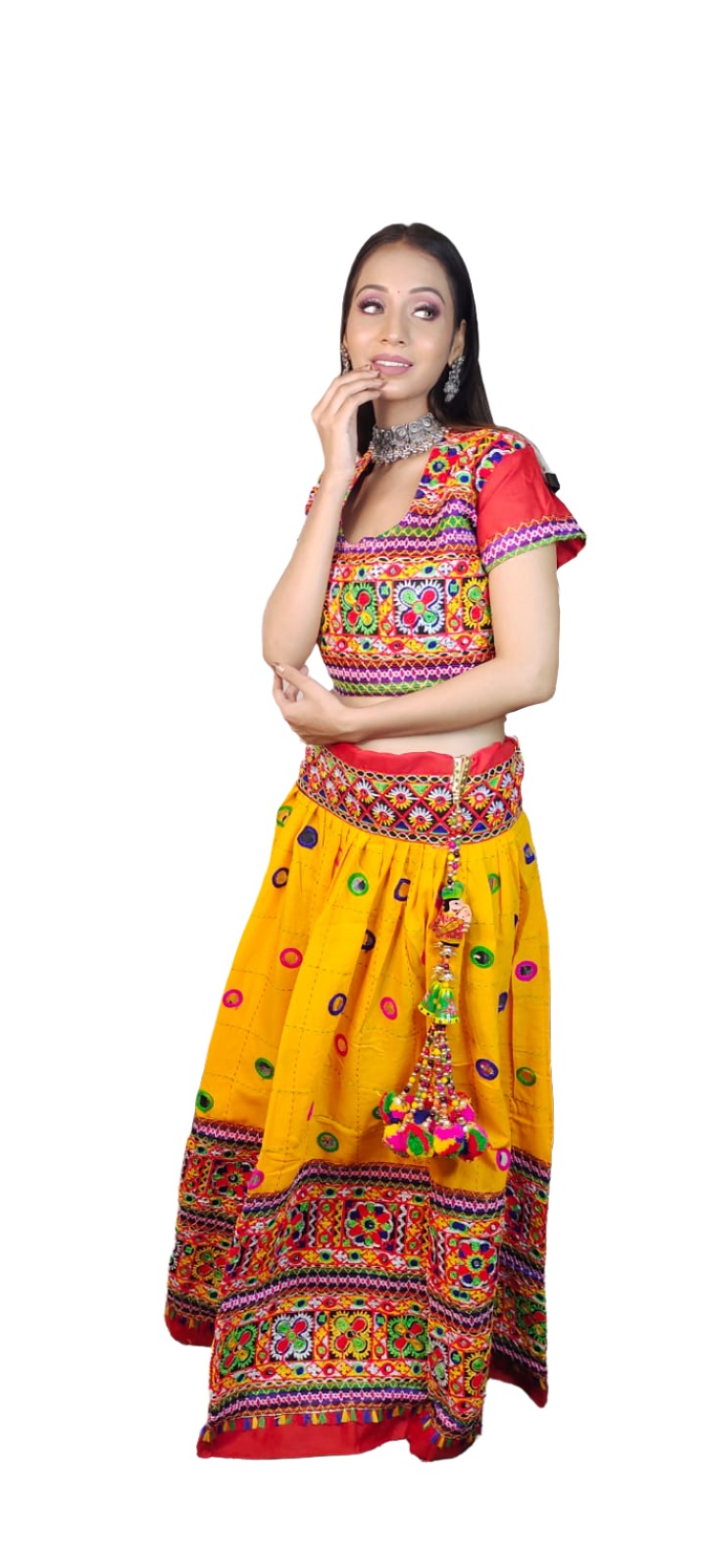 Cotton Embroidered Chaniya Choli in Berlin