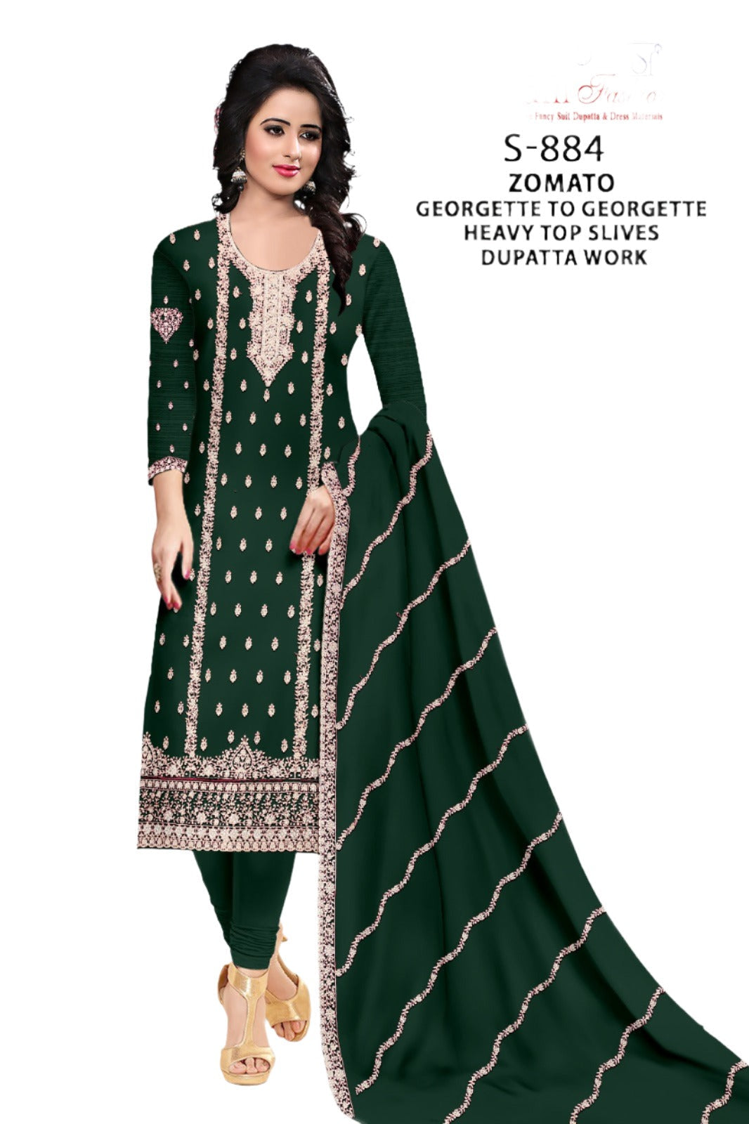 Georgette Heavy Slives Works Suit in Germany