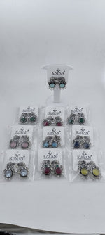 Monalisa Stone Elephant Shape Silver Replica Stud Earring in Germany