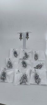 Oxidised Stone Studded Chandbali Earrings in Berlin