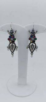 Oxidised Stone Studded Chandbali Earrings in Berlin