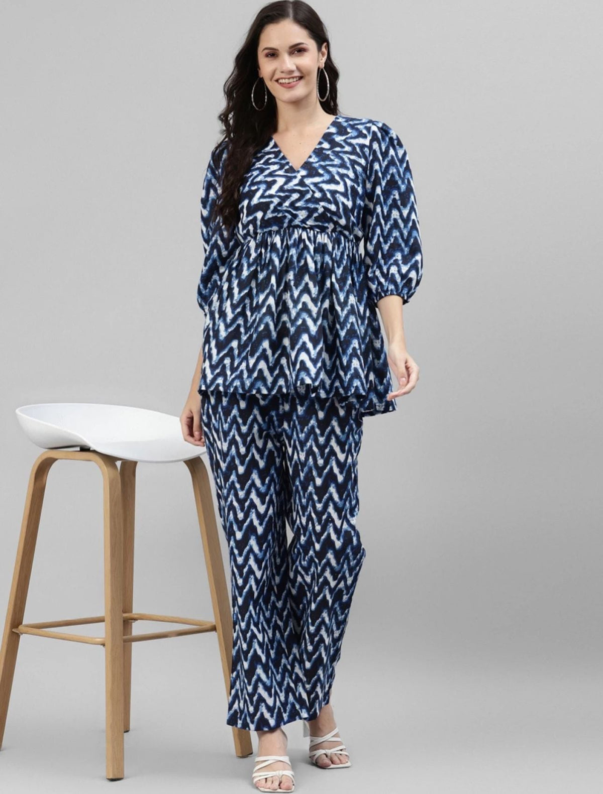 Women Co-Ord Set Chevron/Zig Zag Suit in Berlin