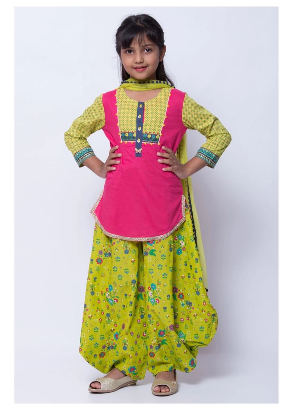 Girls Festive & Party Kurta and Dhoti Pant Set in Germany