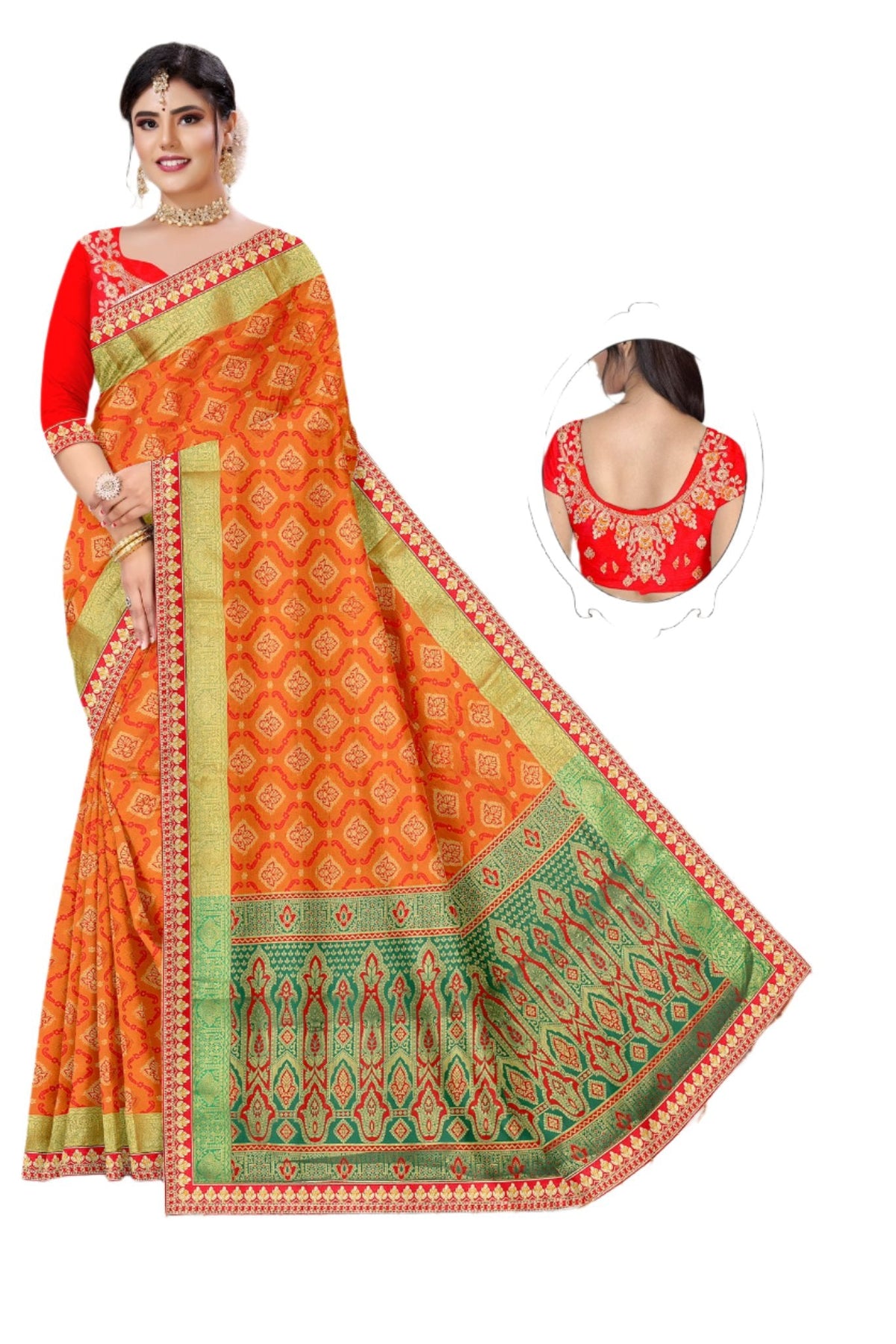Woven Design Zari Art Silk Banarasi Saree in Berlin