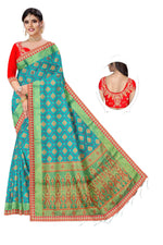 Woven Design Zari Art Silk Banarasi Saree in Berlin