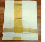Mat Kuthampully Kerela Onam Jari Woven Cotton saree Germany