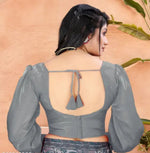 Organza Plain full Sleeves Readymade Blouse in Berlin