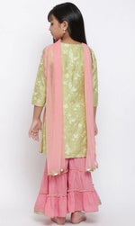 Embroidered Kurta, Churidar & Dupatta Set in Munich
