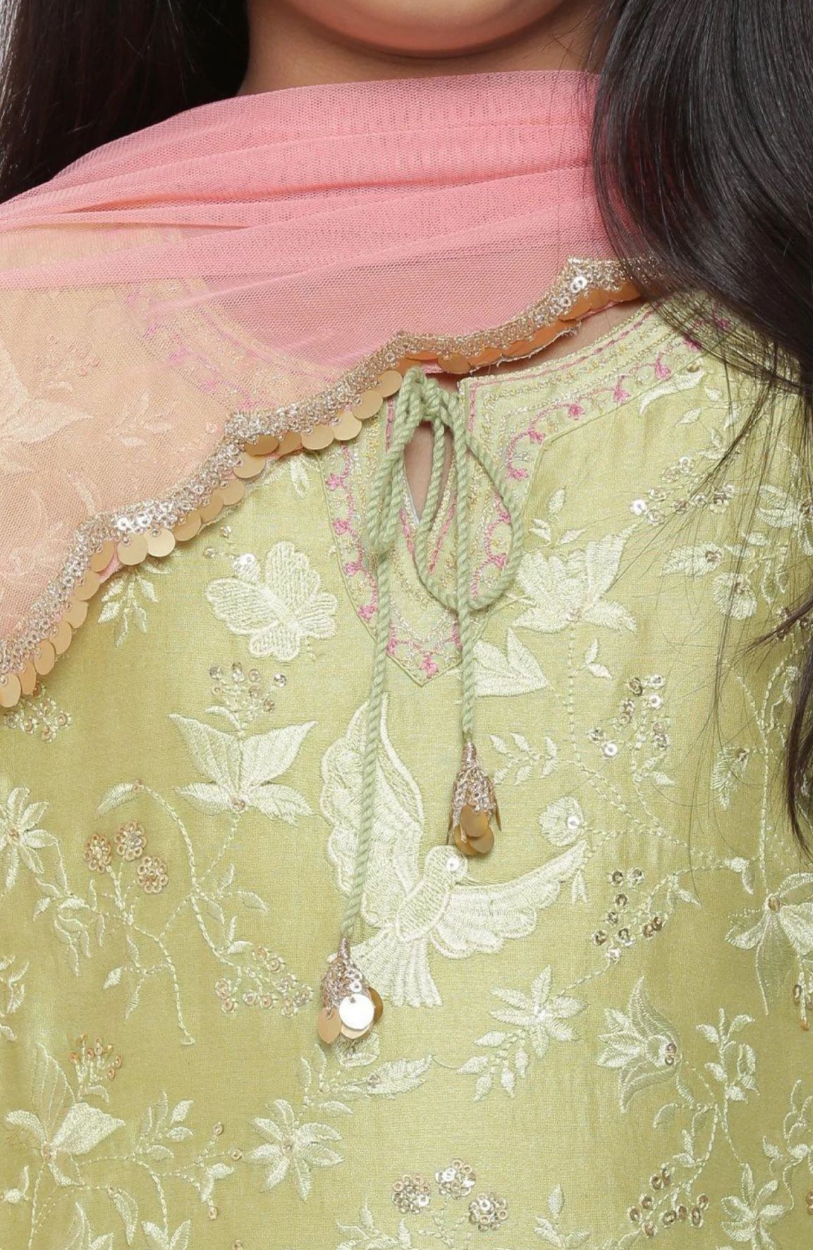 Embroidered Kurta, Churidar & Dupatta Set in Munich